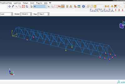 آموزش تحلیل جرثقیل دروازه ای در نرم افزار آباکوس abaqus